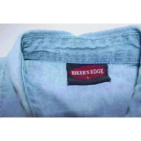 Bikers Edge Sturgis Ride 2015 Graphic Relaxed Fit Casual Retro Boho Shirt Size L - Picture 7 of 14